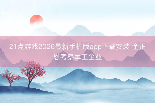 21点游戏2026最新手机版app下载安装 金正恩考察军工企业